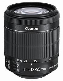 Image of Canon EF-S 18-55 mm F3.5-5.6 IS STM 58 mm filter (geschikt voor Canon EF-S) zwart (Refurbished)