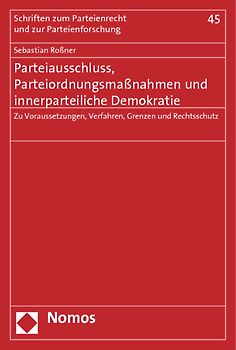 Parteiausschluss, Parteiordnungsmaßnahmen und innerparteiliche Demokratie