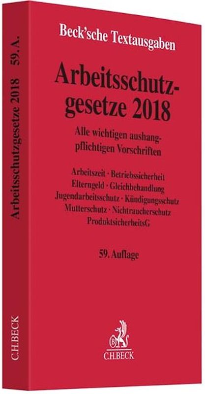 Arbeitsschutzgesetze 2018