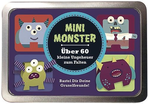 Boxset Mini Monster - Über 60 kleine Ungeheuer zum Falten. Bastel Dir Deine Gruselfreunde!