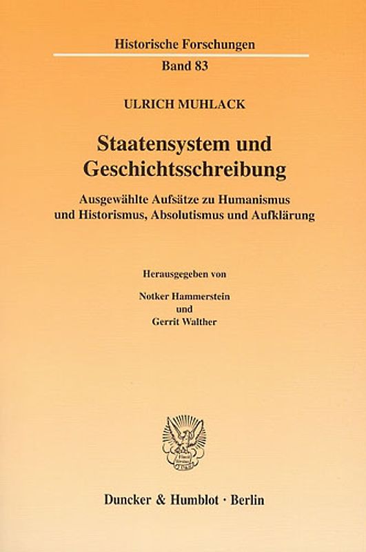 Staatensystem und Geschichtsschreibung.