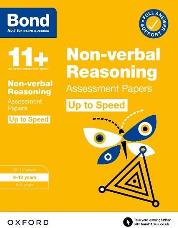 Bond 11+: Bond 11+ Non-verbal Reasoning Up to Speed Assessment Papers with Answer Support 9-10 Years