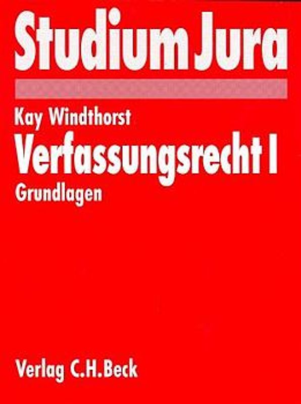 Verfassungsrecht I Grundlagen
