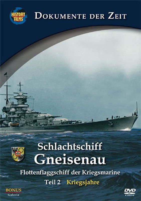 History Films - Schlachtschiff Gneisenau, Teil 2 - Flottenflaggschiff der Kriegsmarine: Kriegsjahre DVD
