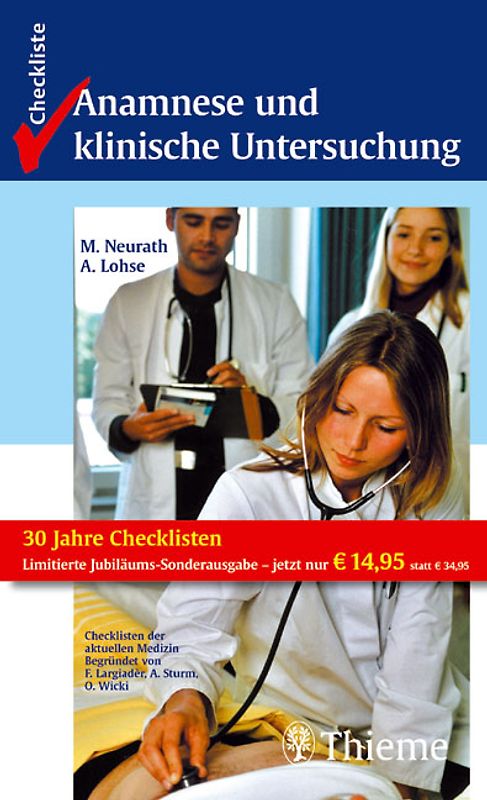 Checkliste Anamnese und klinische Untersuchung.