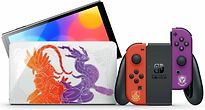 Nintendo Switch OLED 64 GB [Pokemon Scarlet & Violet Édition contrôleur rouge/violet inclus] blanc