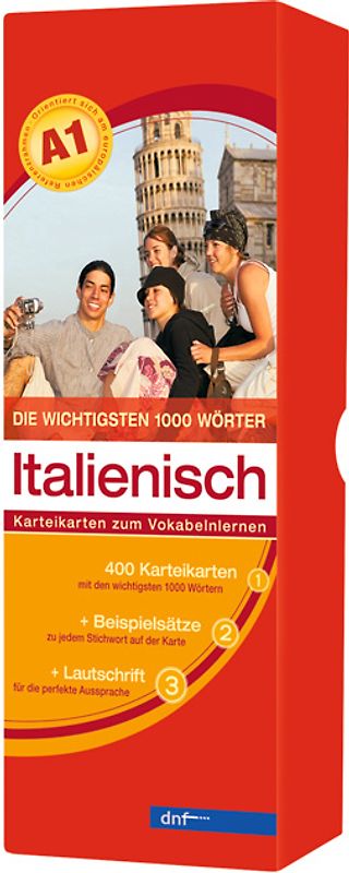 Karteikarten Die wichtigsten 1000 Wörter Italienisch (A1). (Auflage 2)