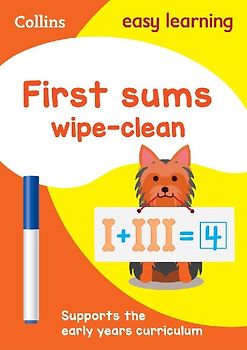 First Sums Age 3-5 Wipe Clean Activity Book