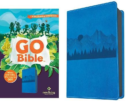 NLT Go Bible for Kids (Leatherlike, Blue Mountains)