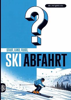Stadt, Land, Fluss, Ski Abfahrt