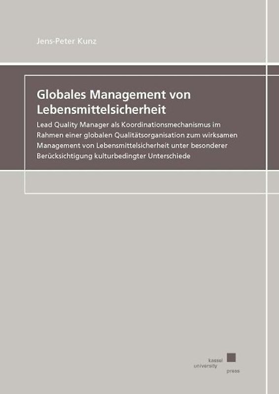 Globales Management von Lebensmittelsicherheit