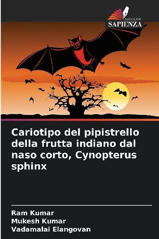 Cariotipo del pipistrello della frutta indiano dal naso corto, Cynopterus sphinx