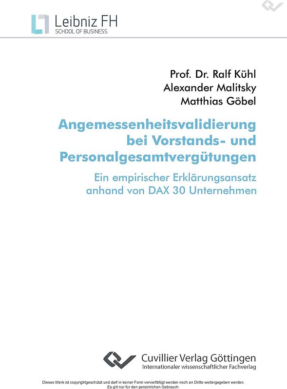 Angemessenheitsvalidierung bei Vorstands- und Personalgesamtvergütungen