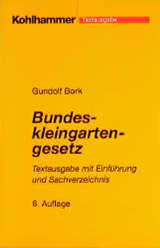 Bundeskleingartengesetz