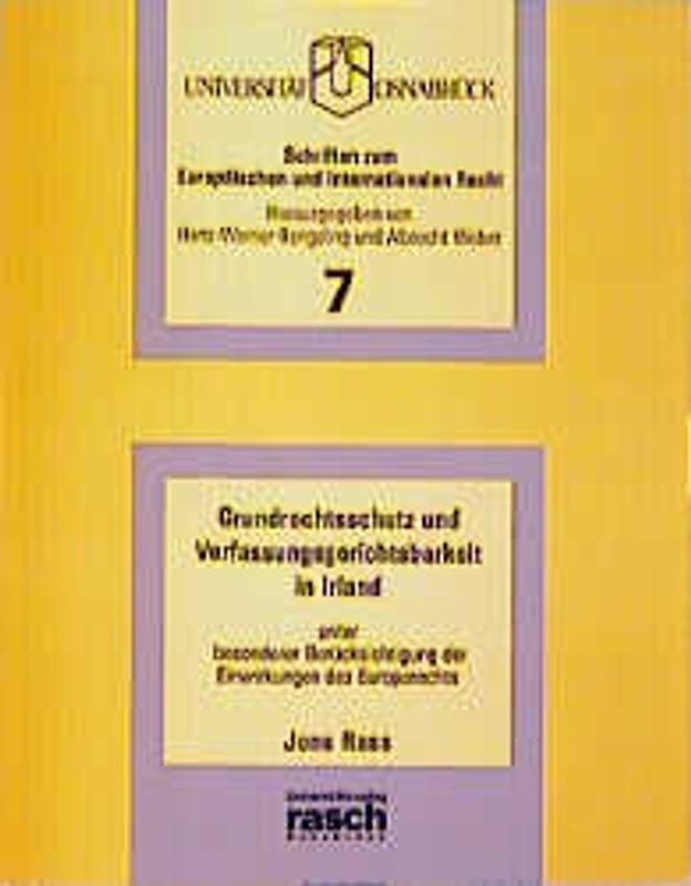 Grundrechtsschutz und Verfassungsgerichtsbarkeit in Irland
