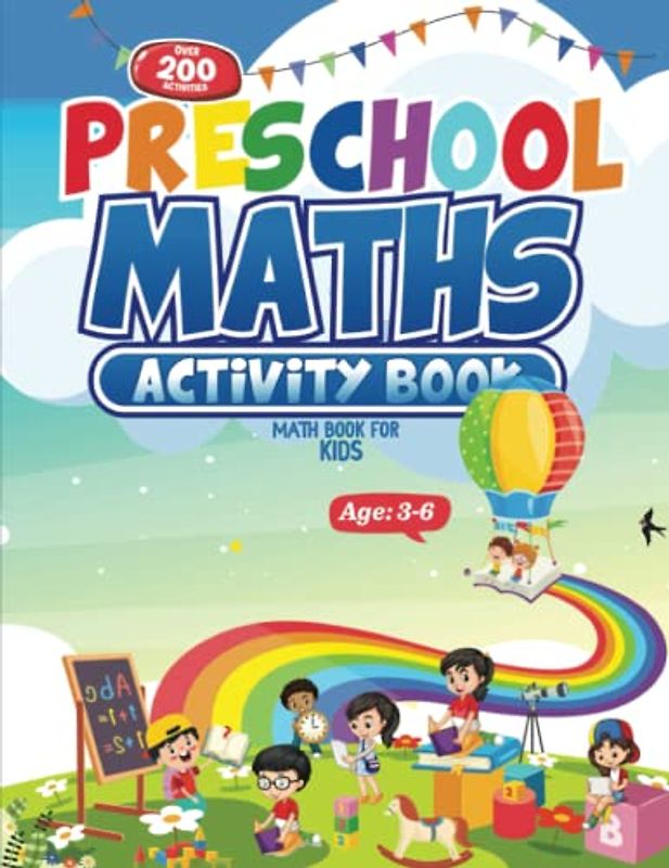Big Preschool Maths Activity Book- Math Book for Kids- Early Math- Ages: 3-6: Kindergarten Math Activity
