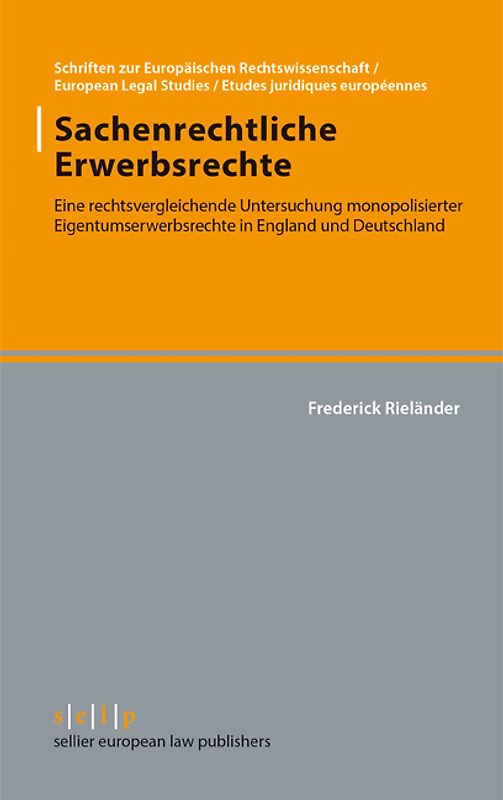 Sachenrechtliche Erwerbsrechte