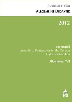 Jahrbuch für Allgemeine Didaktik 2012