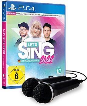 Let's Sing 2022 mit deutschen Hits + 2 Mics Bundleversion