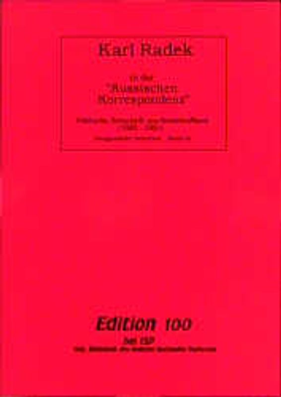 Ausgewählte Schriften / Artikel in der "Russischen Korrespondenz"