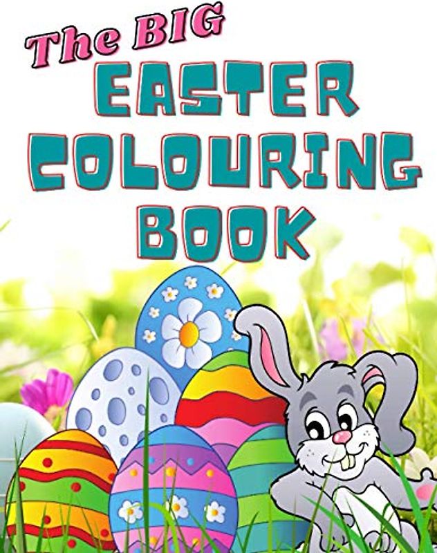 The BIG Easter Colouring Book: Tons of fun for children, with this big 8.5 x 11" (21 x 27cm) colouring book containing 50 pages of Easter images, each on a single-sided page.