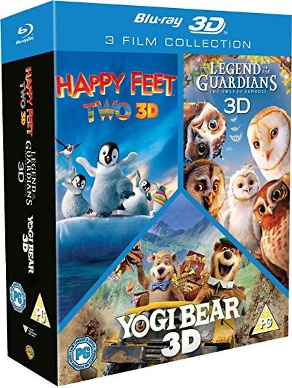 Happy Feet 2 / Yogi Bear / Legend of the Guardians [3D] [UK Import] 3D Blu-ray Disc