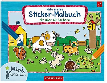 Mein erstes Sticker-Malbuch: Mit über 60 Stickern (Mini-Künstler)