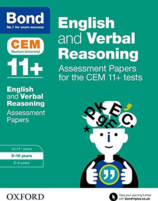 Bond 11+: English and Verbal Reasoning: Assessment Papers for the CEM 11+ tests: 9-10 years