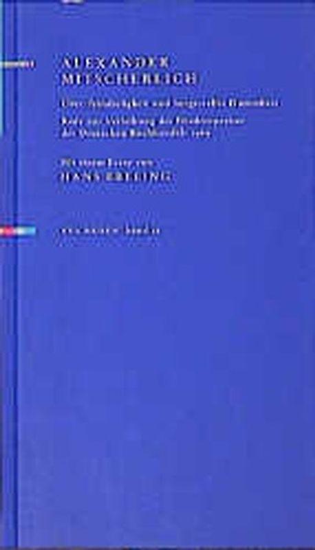 Über Feindseligkeit und hergestellte Dummheit Rede zur Verleihung des Friedenspreises des Deutschen Buchhandels 1969