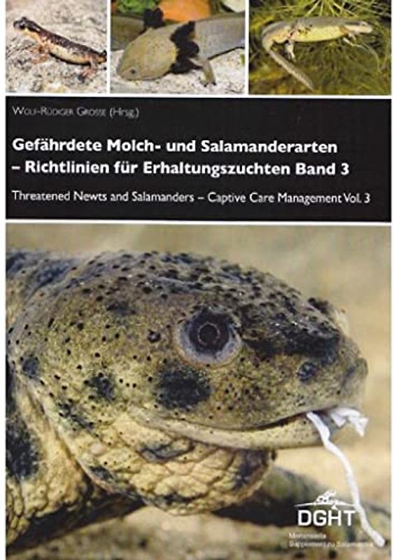 Gefährdete Molch- und Salamanderarten der Welt - Richtlinien für Erhaltungszuchten.Bd.3: Threatened Newts and Salamanders of the World - Captive Care Management