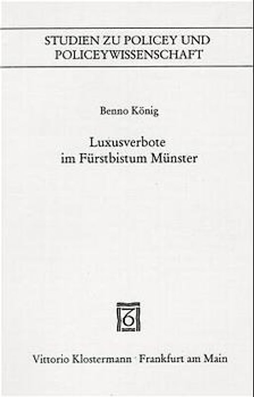 Luxusverbote im Fürstbistum Münster