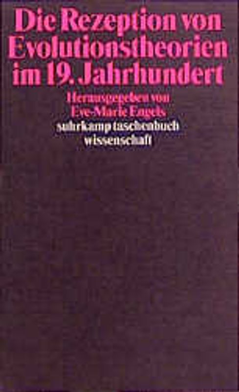 Die Rezeption von Evolutionstheorien im 19. Jahrhundert