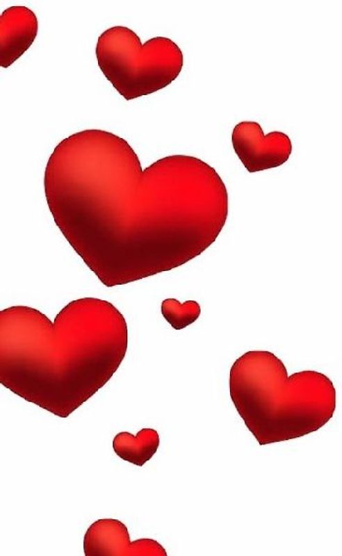 Valentine's red Hearts Creative blank Journal