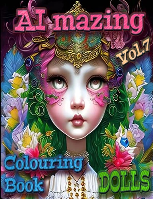 AI Mazing Volume 7 Colouring Book: DOLLS