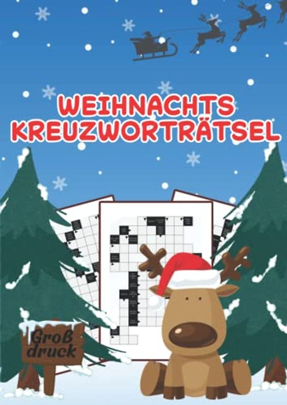 Weihnachts-Kreuzworträtsel: 50 Großdruck Schwedenrätsel für die perfekte Weihnachtszeit - schwere Fragen für Profis