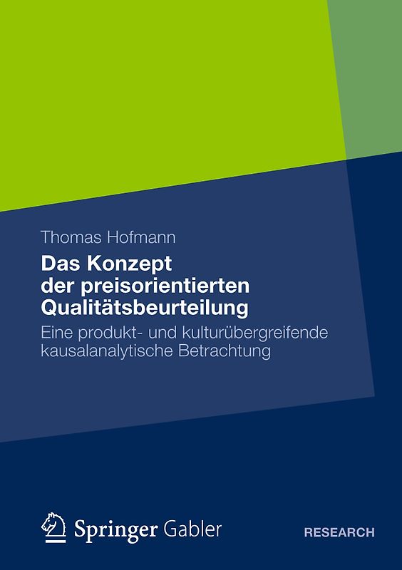 Das Konzept der preisorientierten Qualitätsbeurteilung