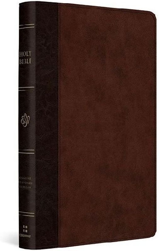 ESV Large Print Thinline Reference Bible (Trutone, Brown/Walnut, Timeless Design)