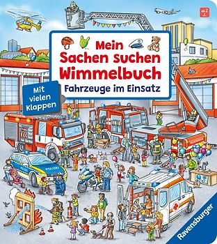 Mein Sachen suchen Wimmelbuch: Fahrzeuge im Einsatz