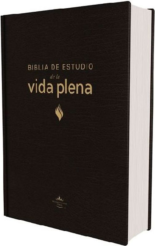Rvr60, Biblia de Estudio de la Vida Plena, Edición Clásica, Tapa Dura, Palabras de Jesús En Rojo, Comfort Print