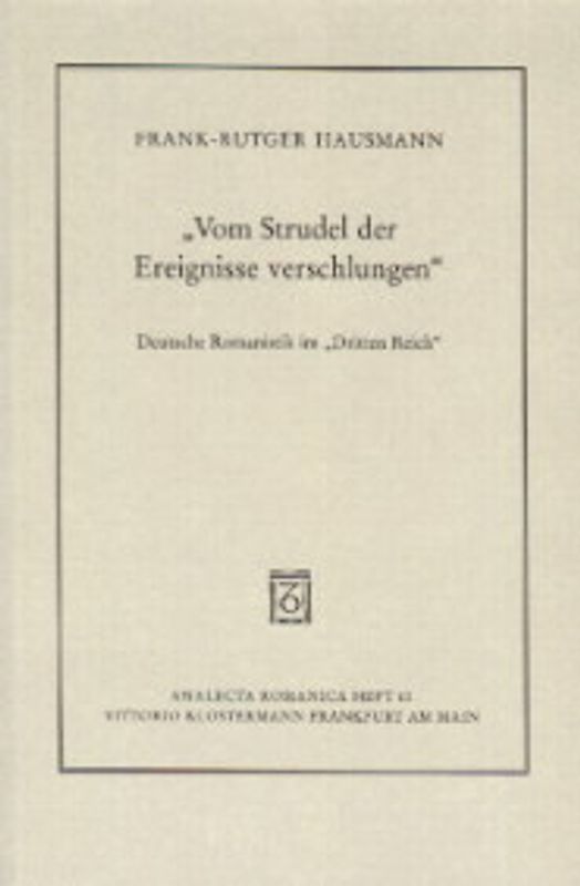 Vom Strudel der Ereignisse verschlungen