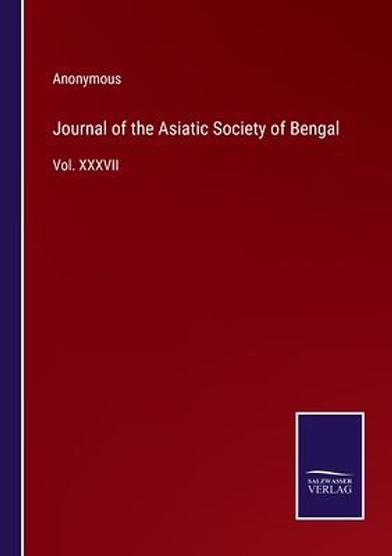 Journal of the Asiatic Society of Bengal