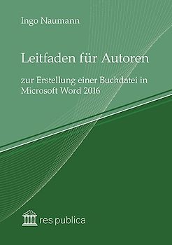 Leitfaden für Autoren zur Erstellung einer Buchdatei in Microsoft Word 2016