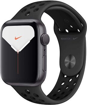 Apple Watch Nike Series 5 44 mm Boîtier aluminium gris sidéral Bracelet Sport Nike anthracite/noir [Wi-Fi]