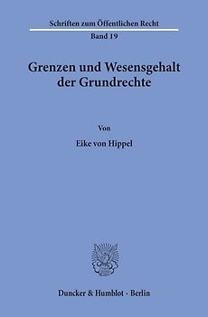 Grenzen und Wesensgehalt der Grundrechte.