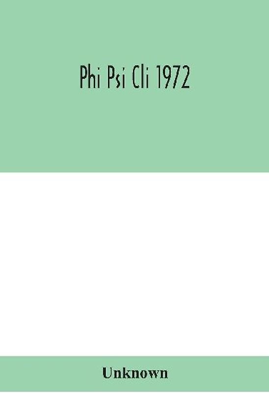 Phi Psi Cli 1972