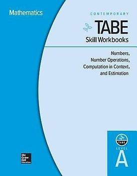 Tabe Skill Workbooks Level A: Numbers, Number Operations, Computation in Context, and Estimation - 10 Pack