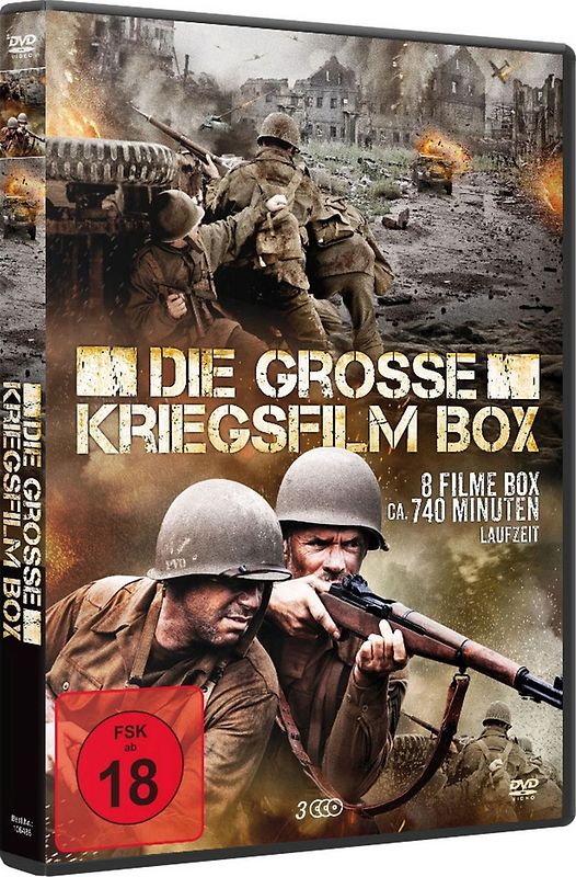 Die Grosse Kriegsfilm-Box (8 Filme Auf DVD) DVD