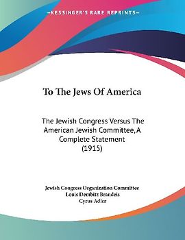 To The Jews Of America