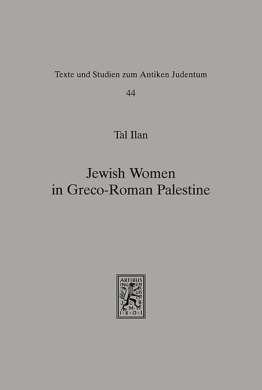 Jewish Women in Greco-Roman Palestine