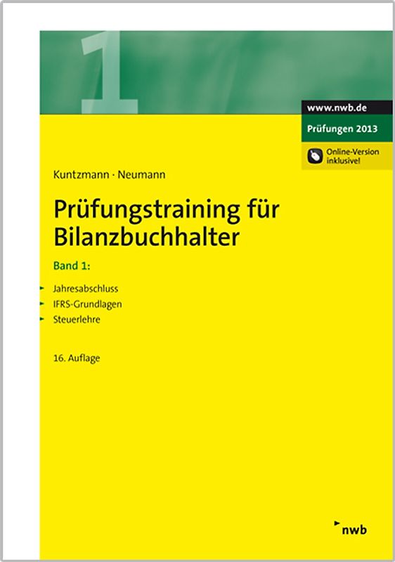 Prüfungstraining für Bilanzbuchhalter, Band 1